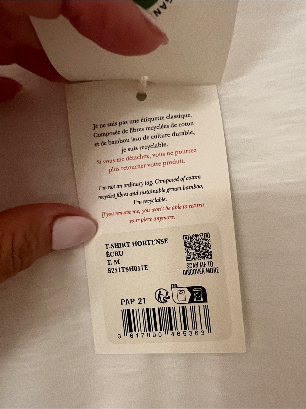 Sezane Hortense White eyelet sleeve Tee
NWT, Size M
Smoke free, cat free home - Picture 8 of 8